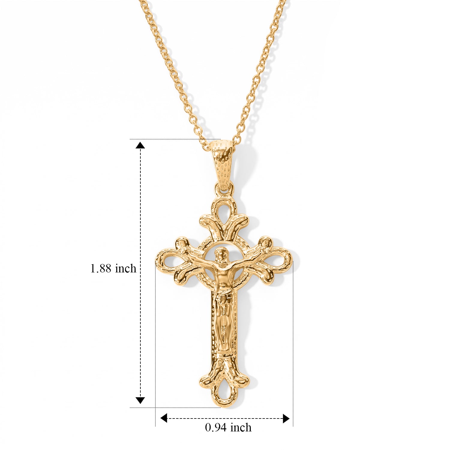 EverTrue Bronzella Collection - Pendant with Chain (Size 20) in Yellow Gold Tone 4438189 3