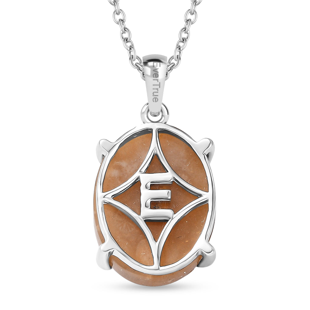Fossil Coral Pendant with Chain (Size 20) Stainless Steel  10.178  Ct._4441293_4