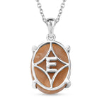 Fossil Coral Pendant with Chain (Size 20) Stainless Steel  10.178  Ct._4441293_4