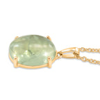 Yellow Prehnite Pendant with Chain (Size 20) Stainless Steel  9.152  Ct._4441295_3