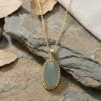 Green Aventurine Pendant with Chain (Size 19+2 Ext) 25.00 Ct._4445168_1