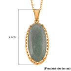 Green Aventurine Pendant with Chain (Size 19+2 Ext) 25.00 Ct._4445168_6