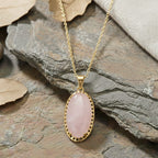 Rose Quartz Pendant with Chain (Size 19+2 Ext) 25.00 Ct._4445170_1