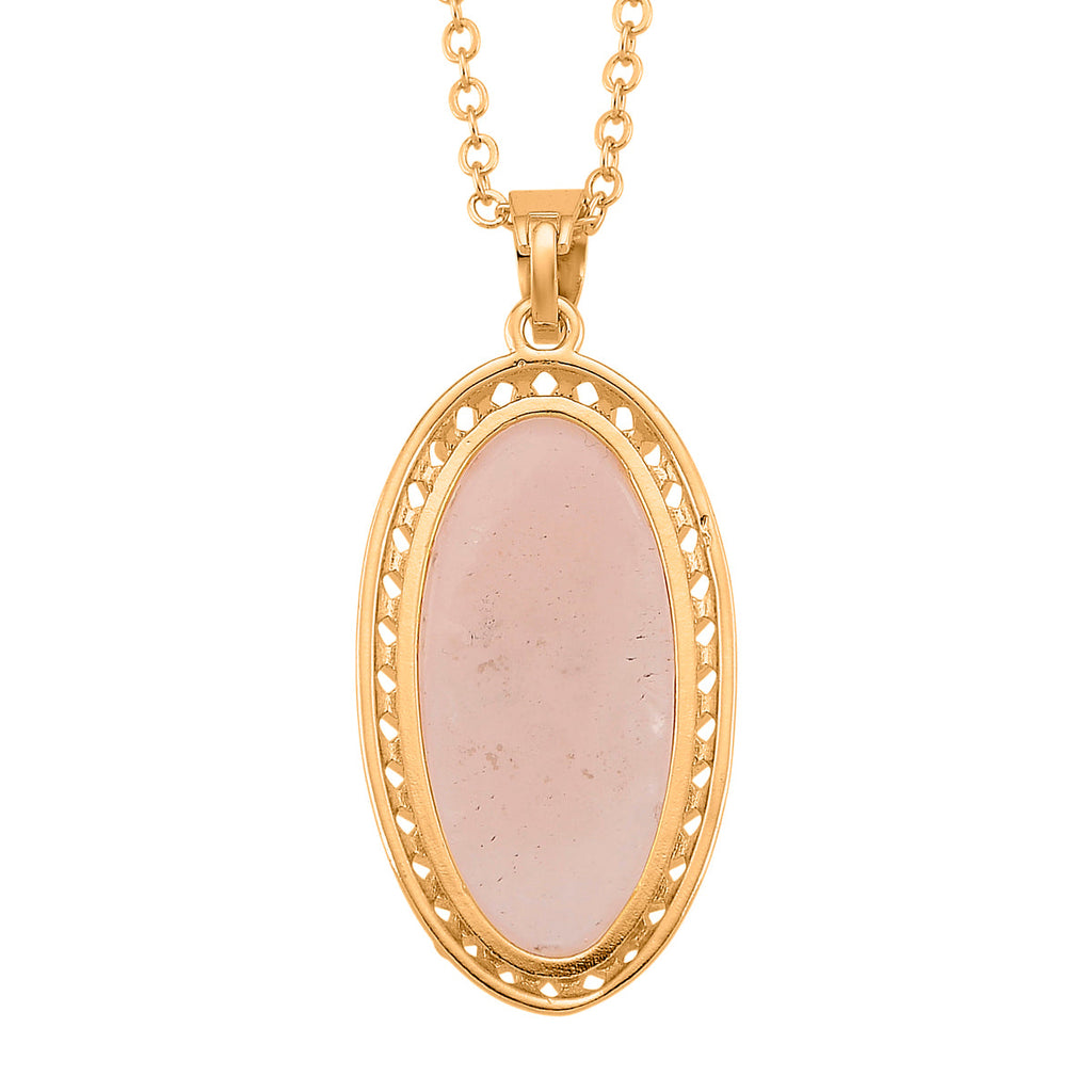 Tigers Eye Pendant with Chain (Size 19-2 Ext) 25.00 Ct.