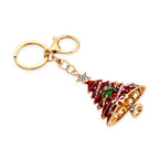 Set of 2 - Multi Colour Crystal Keychain in Christmas & Owl Design_4446111_2