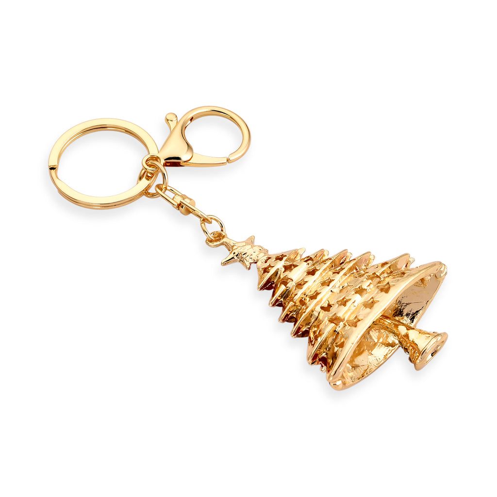 Set of 2 - Multi Colour Crystal Keychain in Christmas & Owl Design_4446111_3