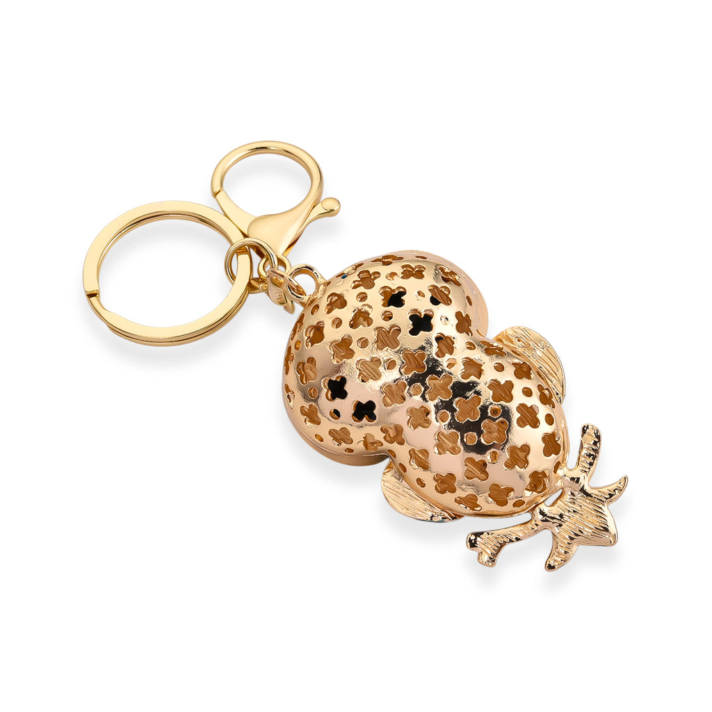 Set of 2 - Multi Colour Crystal Keychain in Christmas & Owl Design_4446111_5