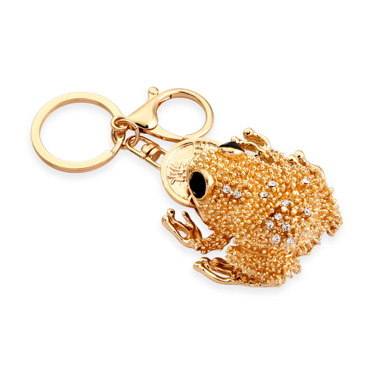 Set of 2 - Multi-Colour Crystal Keychain in Frog &amp; Elephant Design V32516667 3