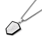 Shield Pendant with Chain (Size 24) & Lobster Clasp in Two-Tone Plating_4446140_3