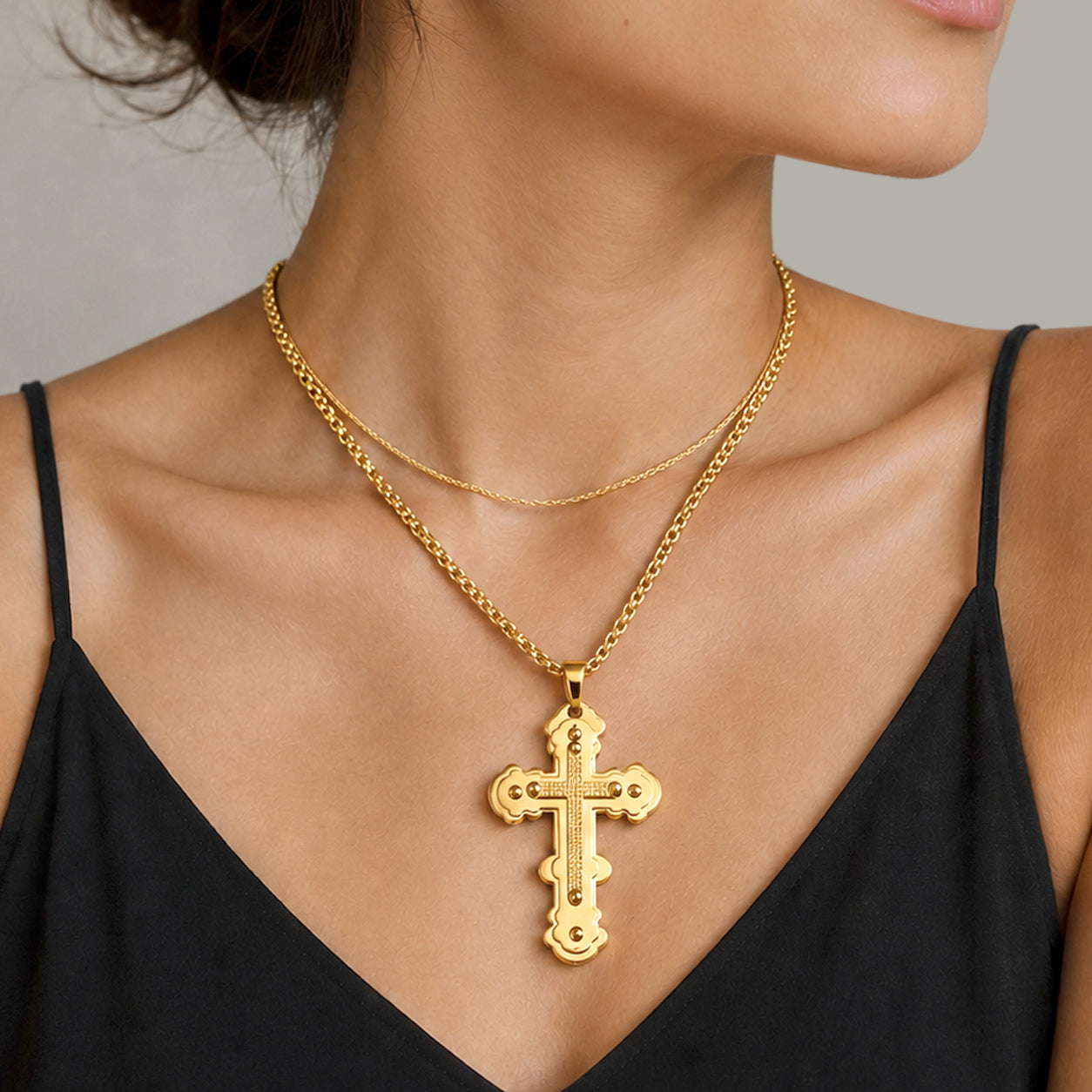 Cross Pendant with Chain (Size 24) &amp; Lobster Clasp V32513028 3