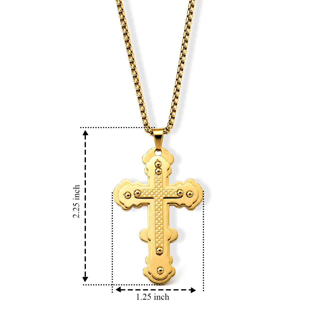 Cross Pendant with Chain (Size 24) &amp; Lobster Clasp V32513028 5