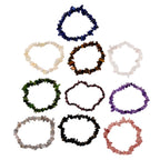 Set of 10 - Multi-Gemstone Stretchable Bracelet (Size 7-7.5 Ext)_4450336_2