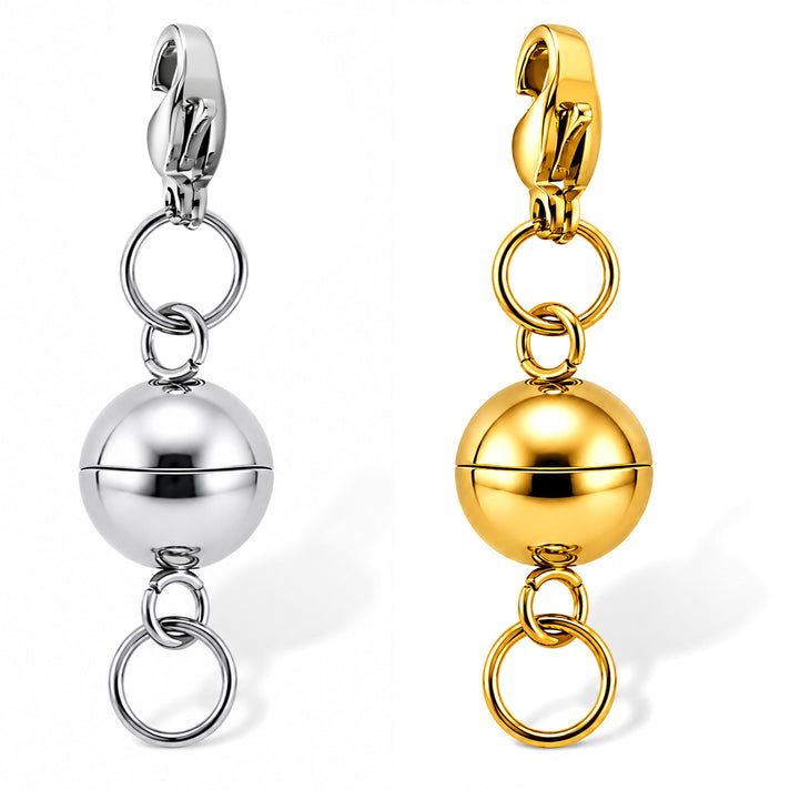 Pick OF The Show-Set of 2 - Rhodium Plating &amp; Yellow Gold Plated Lobster Clasp with Magnetic Lock 4451706 1