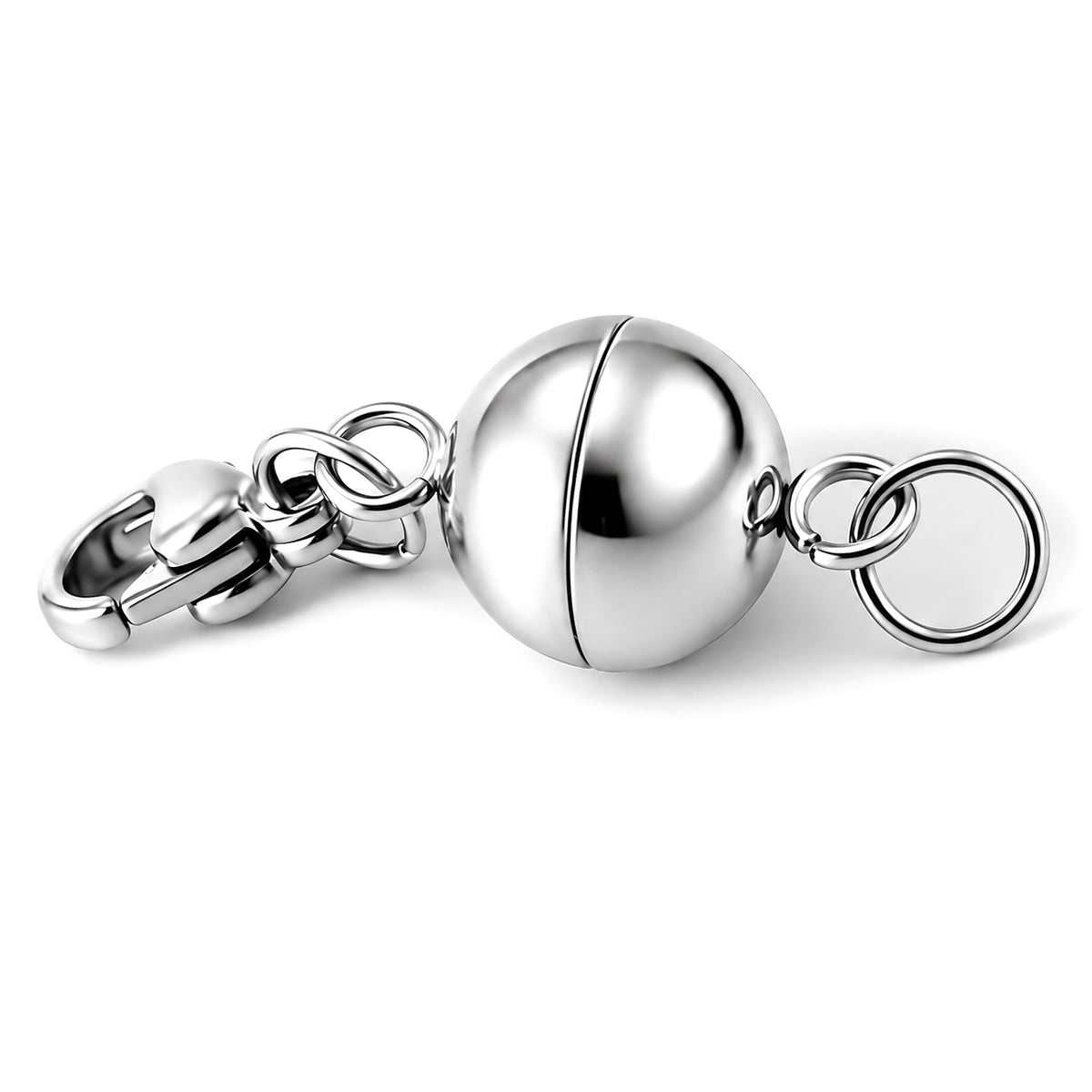 Pick Of The Show - Set of 2 - Rhodium Plating Lobster Clasp with Magnetic Lock 4451709 2