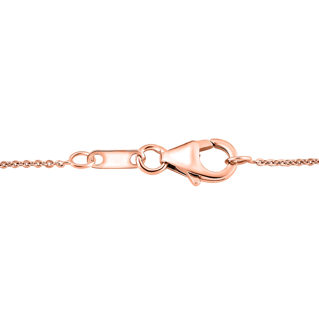 D'Joy Natural Kunzite & Orissa Rose Garnet Drop Pendant with Chain(Size 20) in Rose Gold Plated Sterling Silver 16.58 Ct._4453851_5
