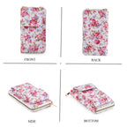 LA MAREY Set of 2: RFID Smartphone Floral Crossbody Bag & Floral Cuff Bracelet Gift Set - Pink_4455497_4