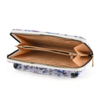 LA MAREY Set of 2: RFID Smartphone Floral Crossbody Bag & Cuff Bracelet Gift Set - Blue_4455504_5