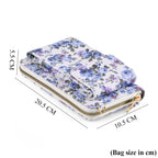 LA MAREY Set of 2: RFID Smartphone Floral Crossbody Bag & Cuff Bracelet Gift Set - Blue_4455504_8