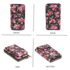 LA MAREY Set of 2: RFID Smartphone Floral Crossbody Bag & Starfish Cuff Bracelet Gift Set - Black_4455506_4