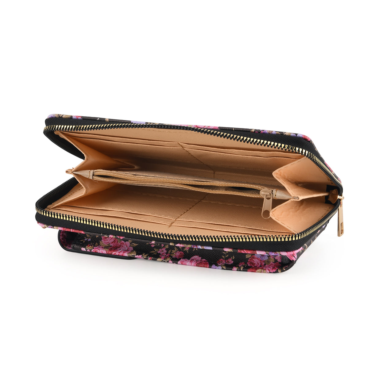 LA MAREY Set of 2: RFID Smartphone Floral Crossbody Bag &amp; Starfish Cuff Bracelet Gift Set - Black V32538465 6