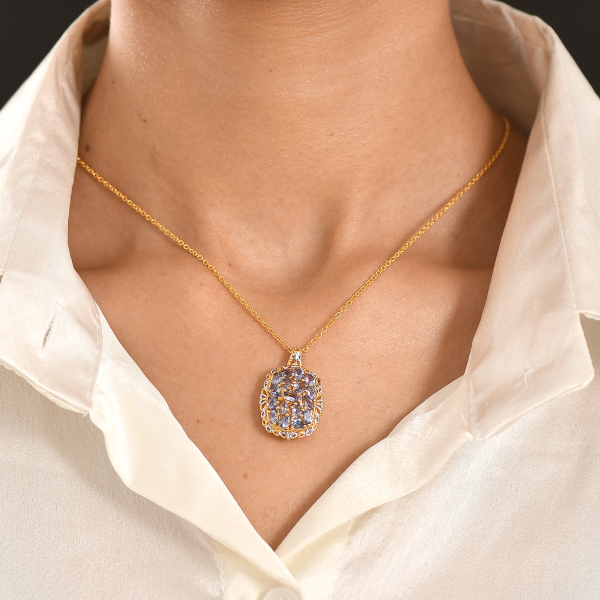 EverTrue - Tanzanite Pendant with Chain (Size 20) 3.00 Ct. 4457068 1