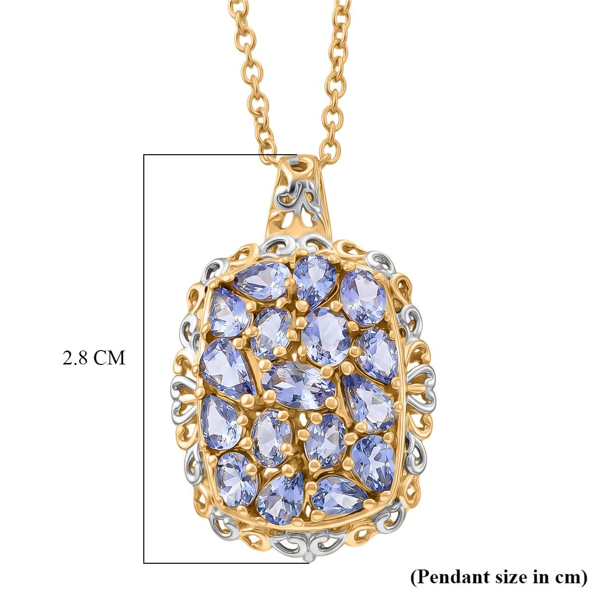 EverTrue - Tanzanite Pendant with Chain (Size 20) 3.00 Ct. 4457068 5