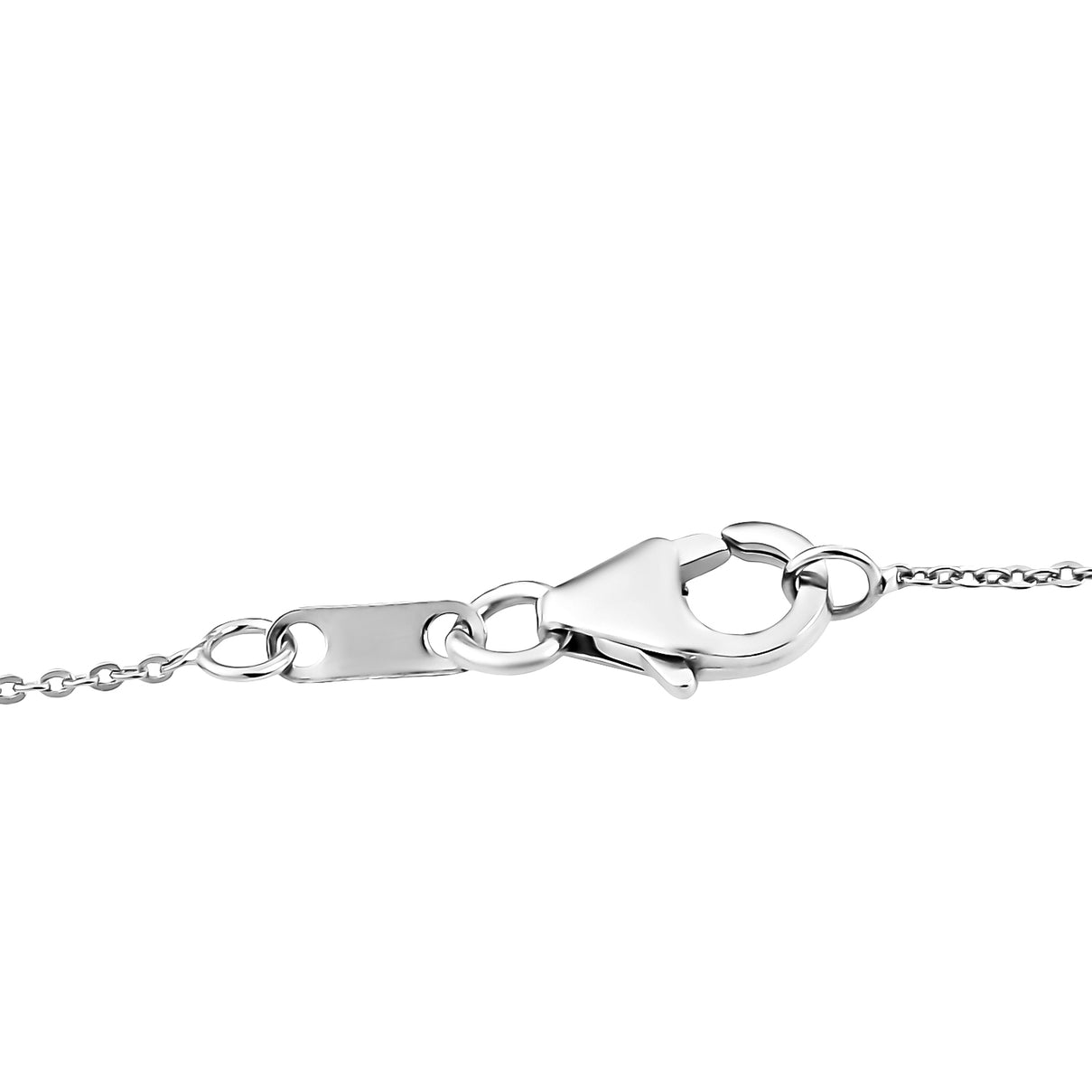 D'Joy Moissanite &amp; African Ruby Drop Pendant with Chain (Size 20) in Rhodium Overlay Sterling Silver 2.00 Ct. 4457543 5