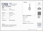 Luxuriant - SGL Certified Lab Grown Diamond (SI/G-H) Halo Pendant with Chain (Size 20) in Rhodium Overlay Sterling Silver 1.27 Ct._4458357_8
