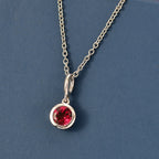 D'Joy Rhodolite Garnet Solitaire Pendant with Chain (Size 20)  1.15 Ct._4459010_2
