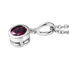 D'Joy Rhodolite Garnet Solitaire Pendant with Chain (Size 20)  1.15 Ct._4459010_3