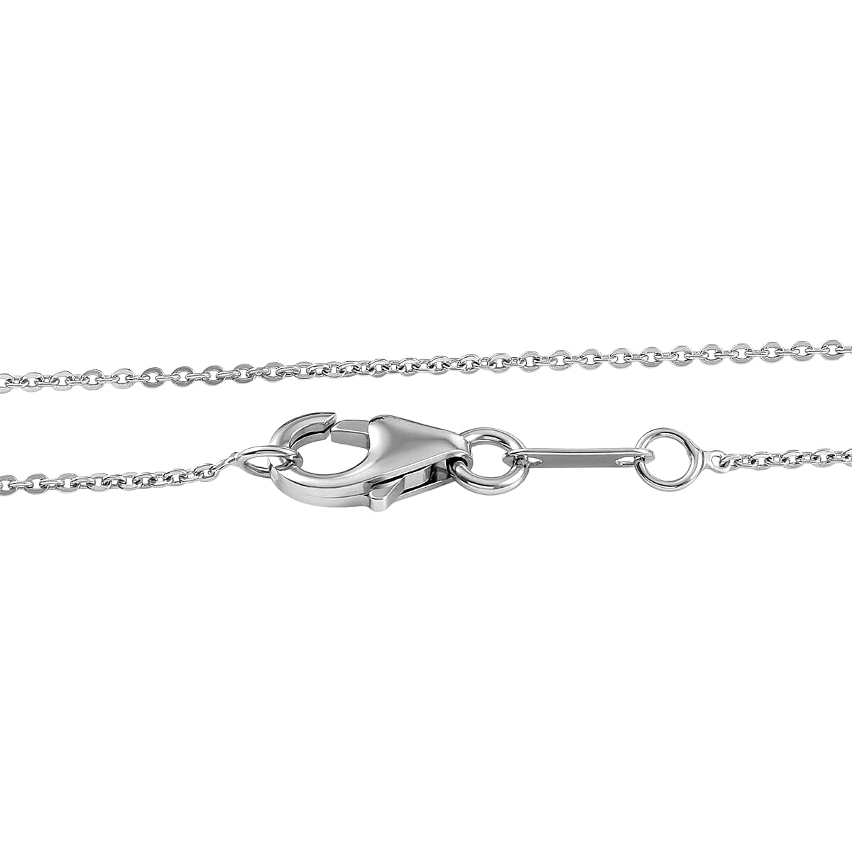 Niassa Ruby,  Moissanite Pendant with Torn Chain 19DC (Size 20) in Rhodium Overlay Sterling Silver 1.02 ct  9.520  Ct. 4459218 5