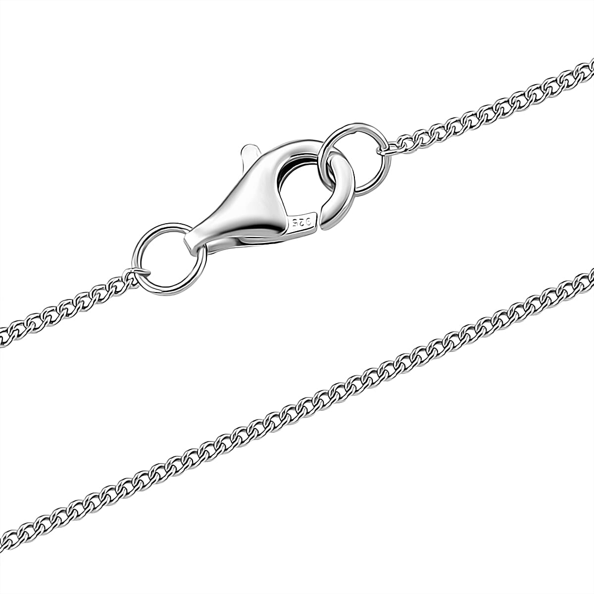 Moissanite Solitaire Pendant with Chain (Size 18) in Rhodium Overlay Sterling Silver 10.00 Ct. V32515818 6