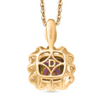 D'Joy Mystic Topaz & White Zircon Pendant with Chain (Size 20) in Yellow Gold Plated Sterling Silver 2.88 Ct._4459976_4