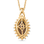 D'Joy Mystic Topaz & White Zircon Pendant with Chain (Size 20) in Yellow Gold Plated Sterling Silver 2.45 Ct._4459978_4