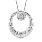 D'Joy GRA Certified Moissanite D-VVS1 Solitaire Spiral Pendant with Chain (Size 18) in Rhodium Overlay Sterling Silver_4462531_4