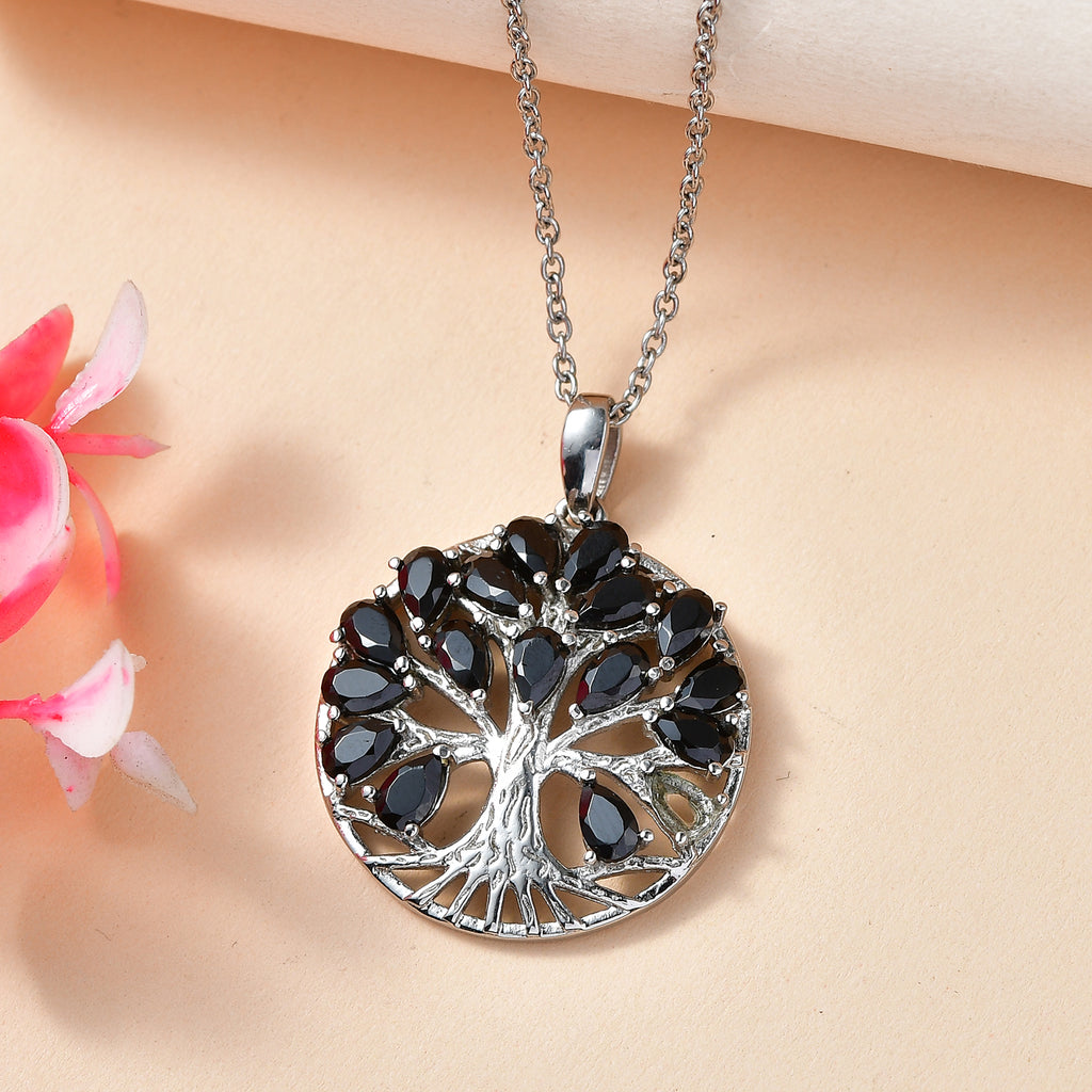 EverTrue - Black Spinel Pendant with Chain (Size 20) 5.00 Ct._4463456_2