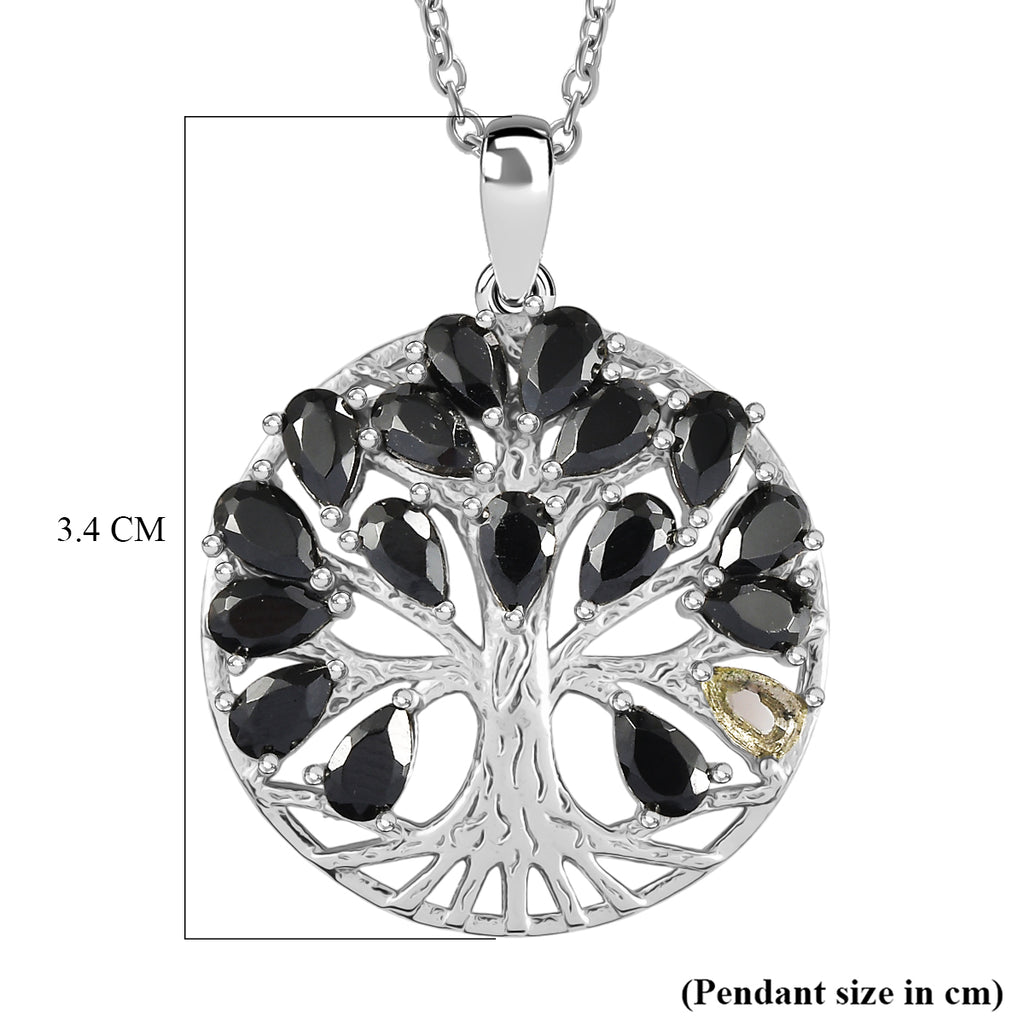 EverTrue - Black Spinel Pendant with Chain (Size 20) 5.00 Ct._4463456_5