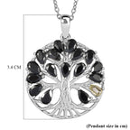 EverTrue - Black Spinel Pendant with Chain (Size 20) 5.00 Ct._4463456_5