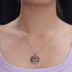 EverTrue - Orissa Rose Garnet Pendant with Chain (Size 20) 4.60 Ct._4463458_1