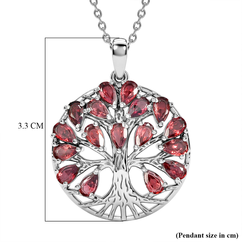 EverTrue - Orissa Rose Garnet Pendant with Chain (Size 20) 4.60 Ct._4463458_5