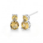 Set of 3 - Yellow CZ Tennis Bracelet (Size - 7.5), Push Back Earring & Pendant with Chain (Size 20+2 Ext) 17.60 Ct._4464077_4