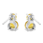 Set of 3 - Yellow CZ Tennis Bracelet (Size - 7.5), Push Back Earring & Pendant with Chain (Size 20+2 Ext) 17.60 Ct._4464077_8