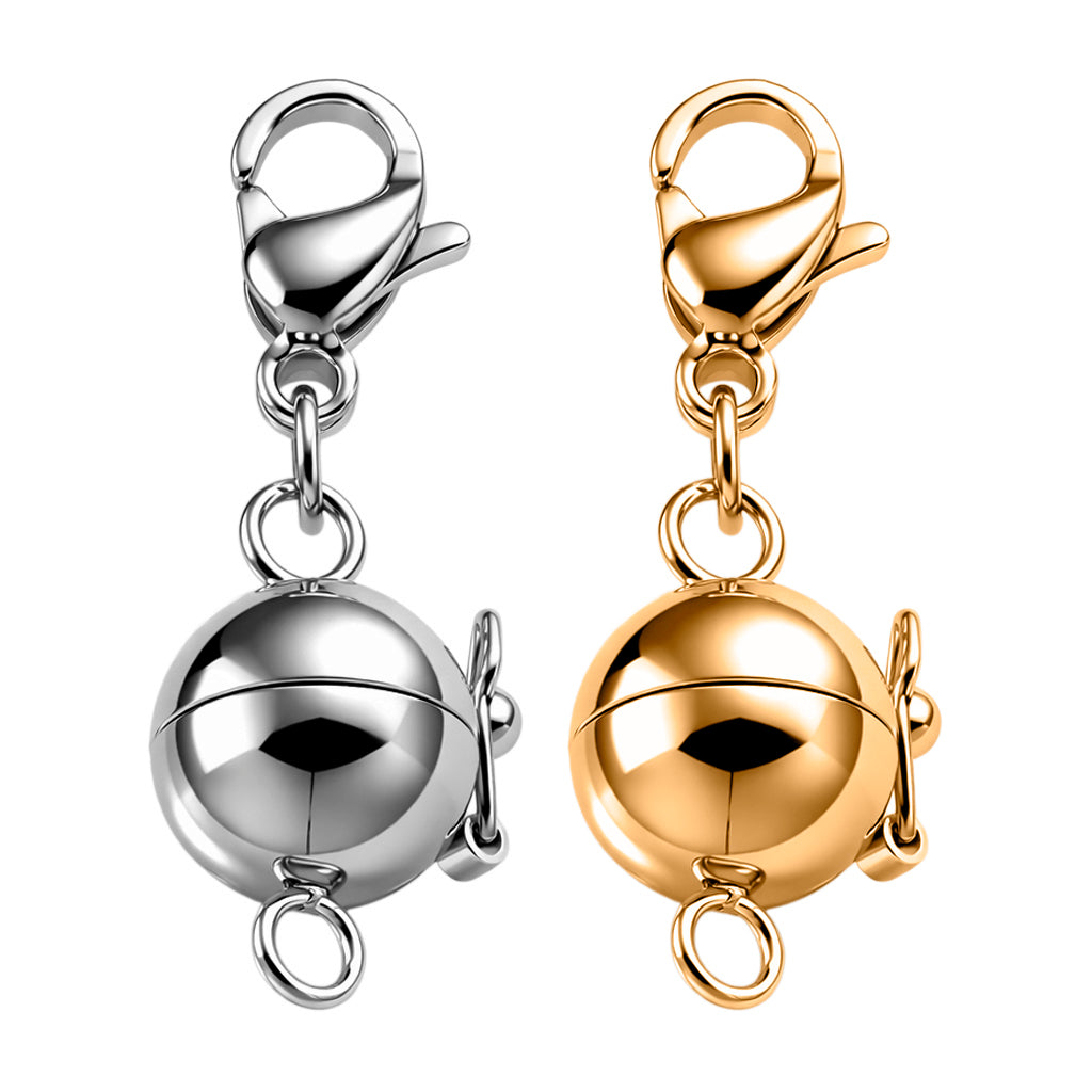 Magnetic Lock in Rhodium Overlay Pure White Stainless Steel 4464147 0