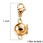 Magnetic Lock in Rhodium Overlay Pure White Stainless Steel_4464147_8