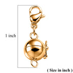 Magnetic Lock in Rhodium Overlay Pure White Stainless Steel_4464157_6