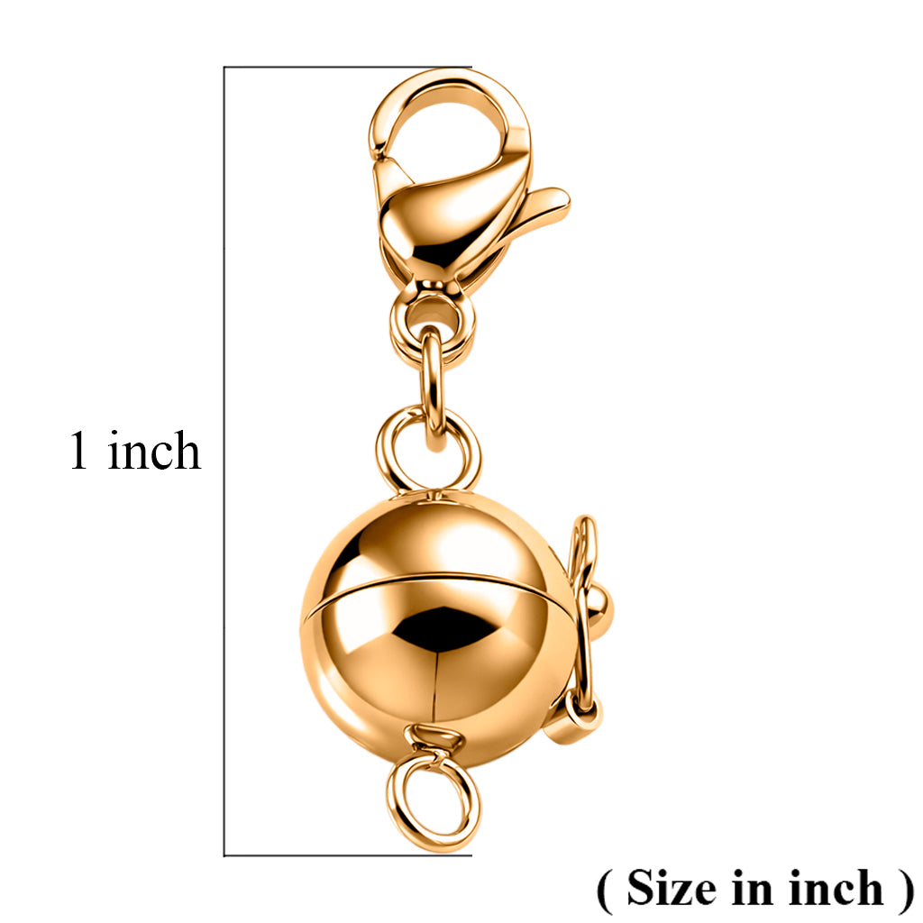 Magnetic Lock in Rhodium Overlay Pure White Stainless Steel 4464157 6