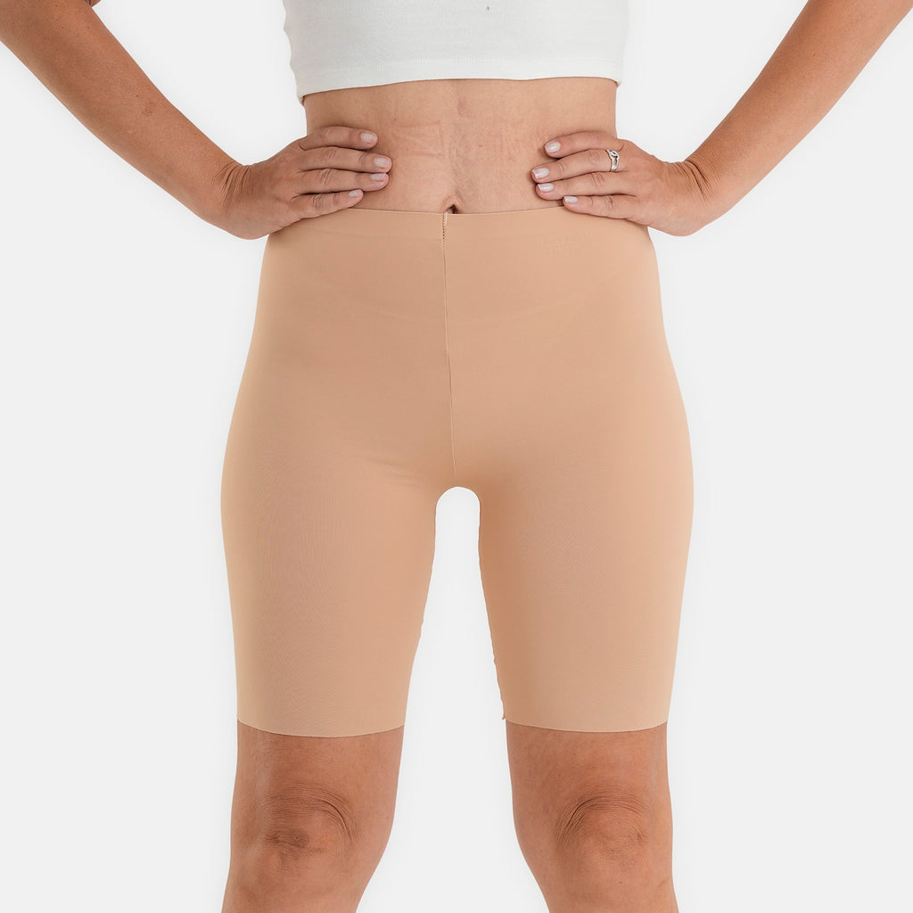 Super Find - La Marey Womens Set of 2 High Waist Seamless Shaper Shorts (Size S/M, UK 8-14) - Black & Skin_4465761_1
