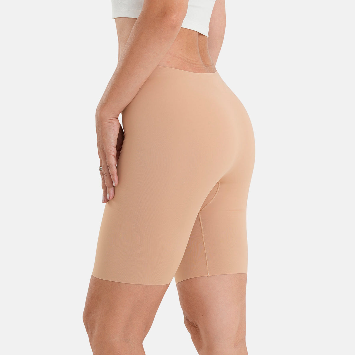Super Find - La Marey Womens Set of 2 High Waist Seamless Shaper Shorts (Size S-M, UK 8-14) - Black &amp; Skin 4465761 3