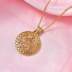 Pendant in Yellow Gold Plated Sterling Silver with Chain (Size 20)_4468093_2
