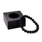 Set of 2 - Natural Shungite Candle Holder & Stretchable Bracelet (Size - 7) 1175.00 Ct._4471759